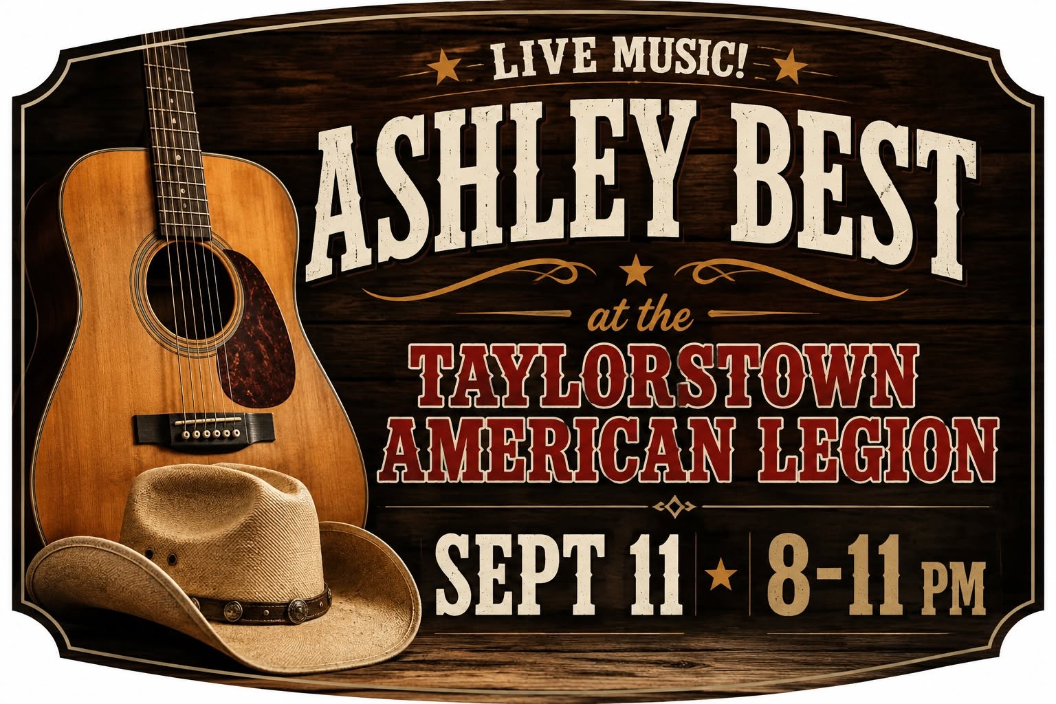 Ashley Best event poster or photo